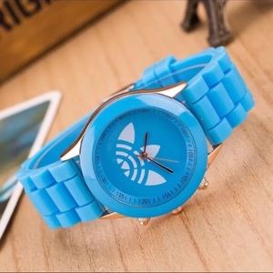 adidas Accessories - Unisex Sky Blue Trefoil Sports Fashion Watch adidas Accessories - Unisex Sky Blue Trefoil Sports Fashion Watch